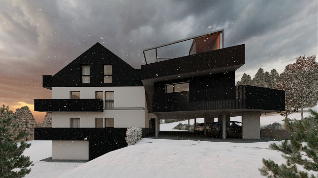 Moderné apartmány na predaj v blízkosti lyžiarskeho svahu, Lachtal